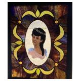 Stained Glass Portrait Panel Cary Kent , Tyler TX