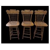 Trio of Swivel Stools