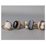 Women's Costume Jewelry Rings, Various Sizes
