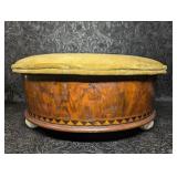 Victorian Period Foot Warmer?, Velvet Top, Burl