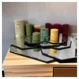 Lot of 7 Placemat Mirrors w/ 3 Octagon Mirrors &
