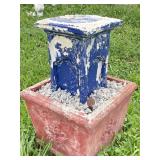2-TIER CONCRETE PLANTER/PEDESTAL