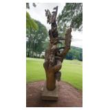 Large Sculpted Tree Root Art with Tree Spirits+