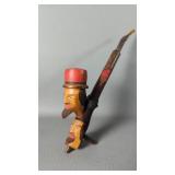 Vintage Hand Made Italian Wooden Tobacco Smoking