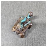 Natural Boulder Opal Carved Turtle