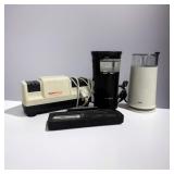 Electric Coffee Mills, Knife Sharpener w/ Visible