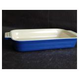 Blue Le Creuset Stoneware Rectangular Baking Dish