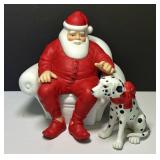 Department 56 Santa w Dalmation Dogï¿½s Best Friend