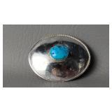 Vintage Sterling Silver & Natural Turquoise Stone