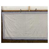 RIDGEFIELD HOME BLUE & WHITE TABLE CLOTH  58 IN.