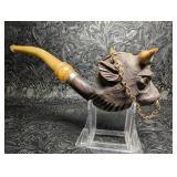 Vintage Carved Bull With Nose Ring Figural