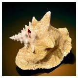 Natural Pink Conch Seashell 8ï¿½ï¿½ x 8ï¿½ï¿½ Approx