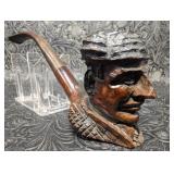 Hand Carved Spanish Bull Fighter Figural Smoking