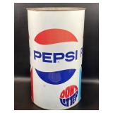 Vintage Pepsi Cola Metal Trashcan , Donï¿½t Litter