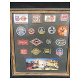 RAILROAD CO. PATCHES IN FRAME