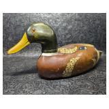 Hand Painted Wood Mallard Duck Decoy, Home Decor