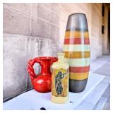 Trio of Modern Pottery Vases
