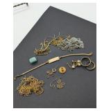 VARIOUS SCRAP GOLD FILLED & SILVER 50g