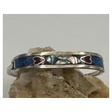 Sterling Silver Mexico Hinged Bracelet 9.1g