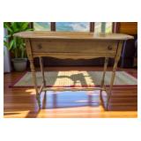 Mid-Century Maple Hall Table W/Drawer