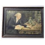 Rare Antique Janos De Tahy Portrait of Theodor
