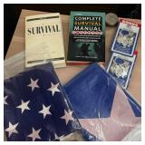 Survival Books/ Texas Flag/ American Flag/ VTG