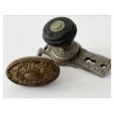 2 Antique Doorknobs Victorian Hardware Eastlake