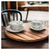 Pair of China Tea Cups / Coffee Cups Limoges &