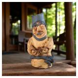 Unique Ugly Garden Statue Planter Signed Joy