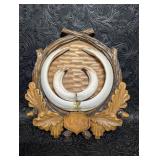 Wooden Base Trophy Shield Mounting Plaque with
