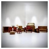 VTG Doll Furniture Wood & Plastic