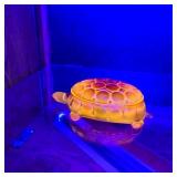 Westmoreland Amberina Glowing Cigarette Box  &