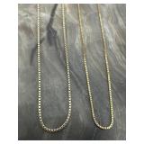 14K 1.8g & 10K 1.0g Yellow Gold 18' Chains