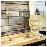 Countertop Towel Rack w/ Heavy Planter