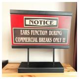 Television Warning Sign