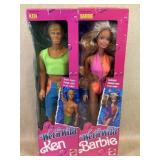 1989 Wet ï¿½n Wild Ken & Barbie Mattel