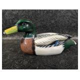 Signed Glen Huffman Mallard Duck, Hand Carved and
