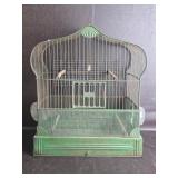 Antique Bird Cage w/ Waterers