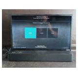 Vizio TV Display and Onn Bluetooth Speaker