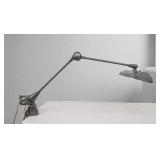 Clamp On Vintage Flexo Draft Table Light, Works