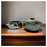 Frankoma Bakeware Damage Noted in Ohoto of