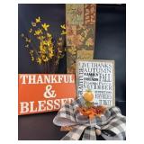 Fall Decor w/ Light Up Bow