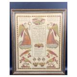 1843 Pennsylvania Dutch Birth & Baptism