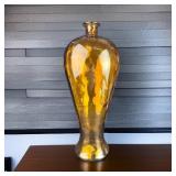 Decorative Glass Amber Vase 23ï¿½ï¿½ Tall
