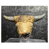 Carved Bull Smoking Pipe