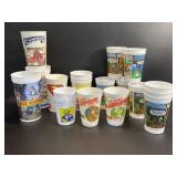 Vintage Advertising Cups Donkey Kong, MOTU,