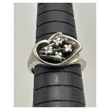 10K White Gold & Diamonds Trubrite Ring