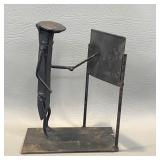 Iron Railroad Spike Doorstop Art , Teacher &