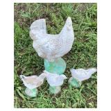 CONCRETE HEN W/3 CHICKS