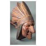 Vintage Native American Indian Chiefï¿½s Head Hand